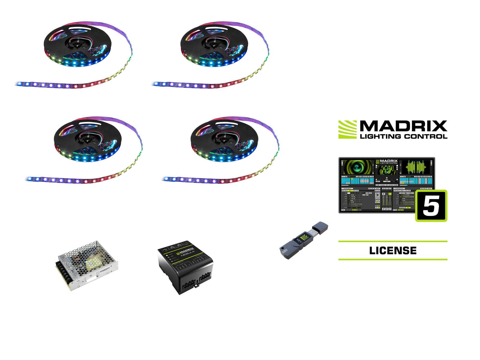 EUROLITE Set Pixel Strip RGB incl. Madrix Start - 20001059