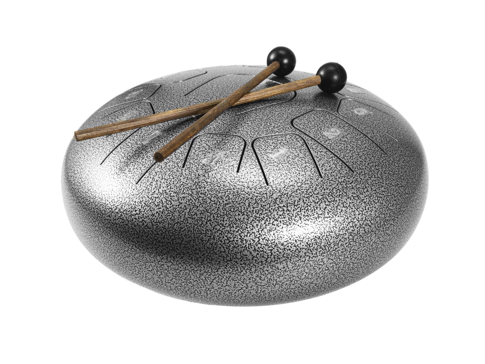 DIMAVERY TD-12 Steel Tongue Drum, argento - 26058335