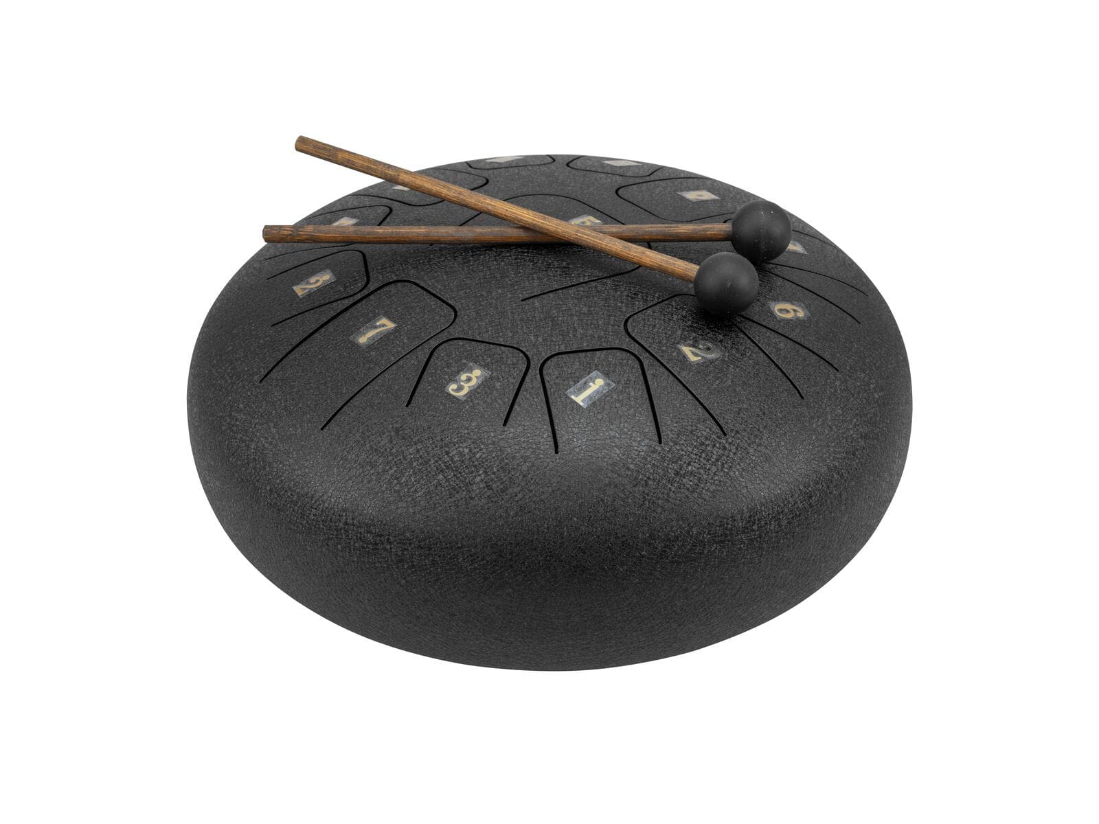 DIMAVERY TD-12 Steel Tongue Drum, nero - 26058338