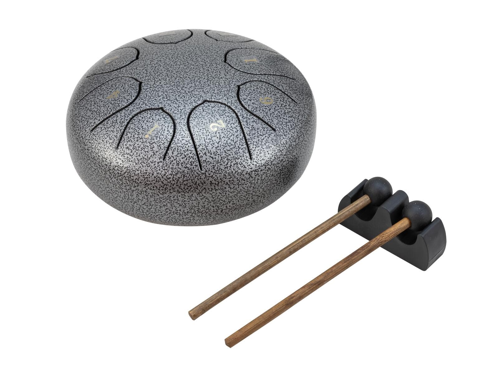 DIMAVERY TD-8 Steel Tongue Drum, argento - 26058339