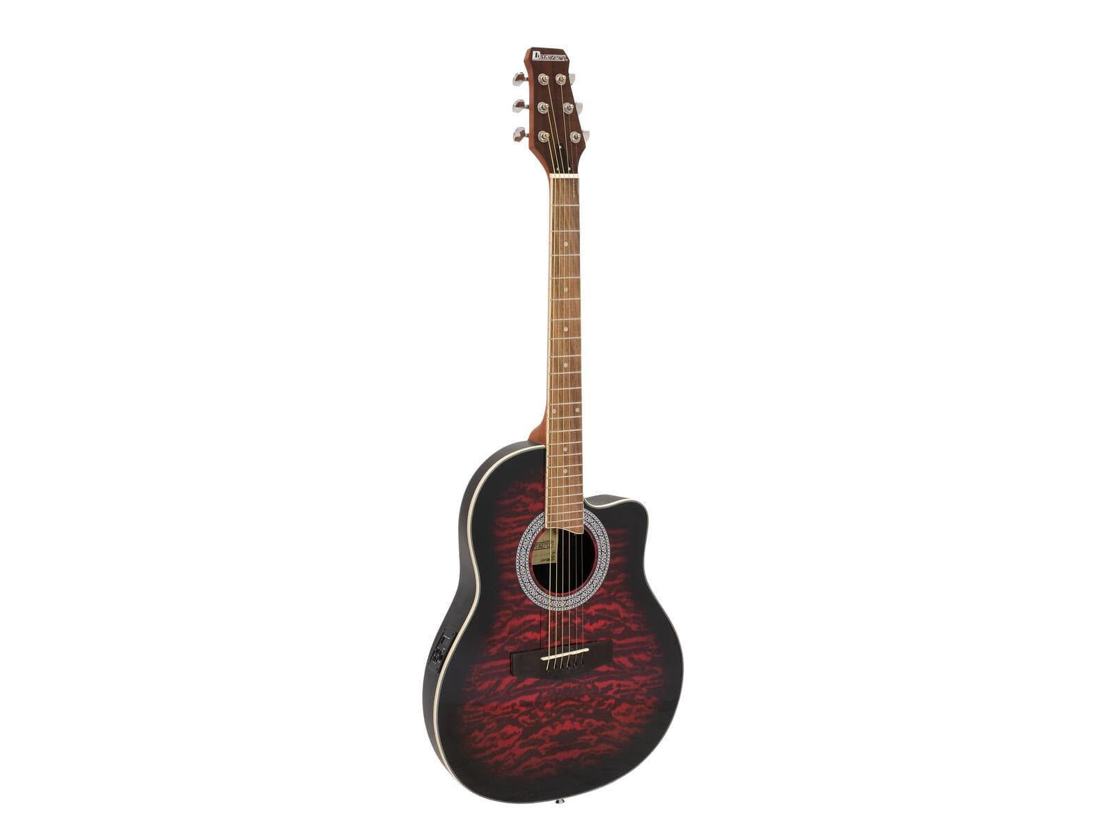 DIMAVERY RB-300 Chitarra a fondo bombato, rossa - 26235055
