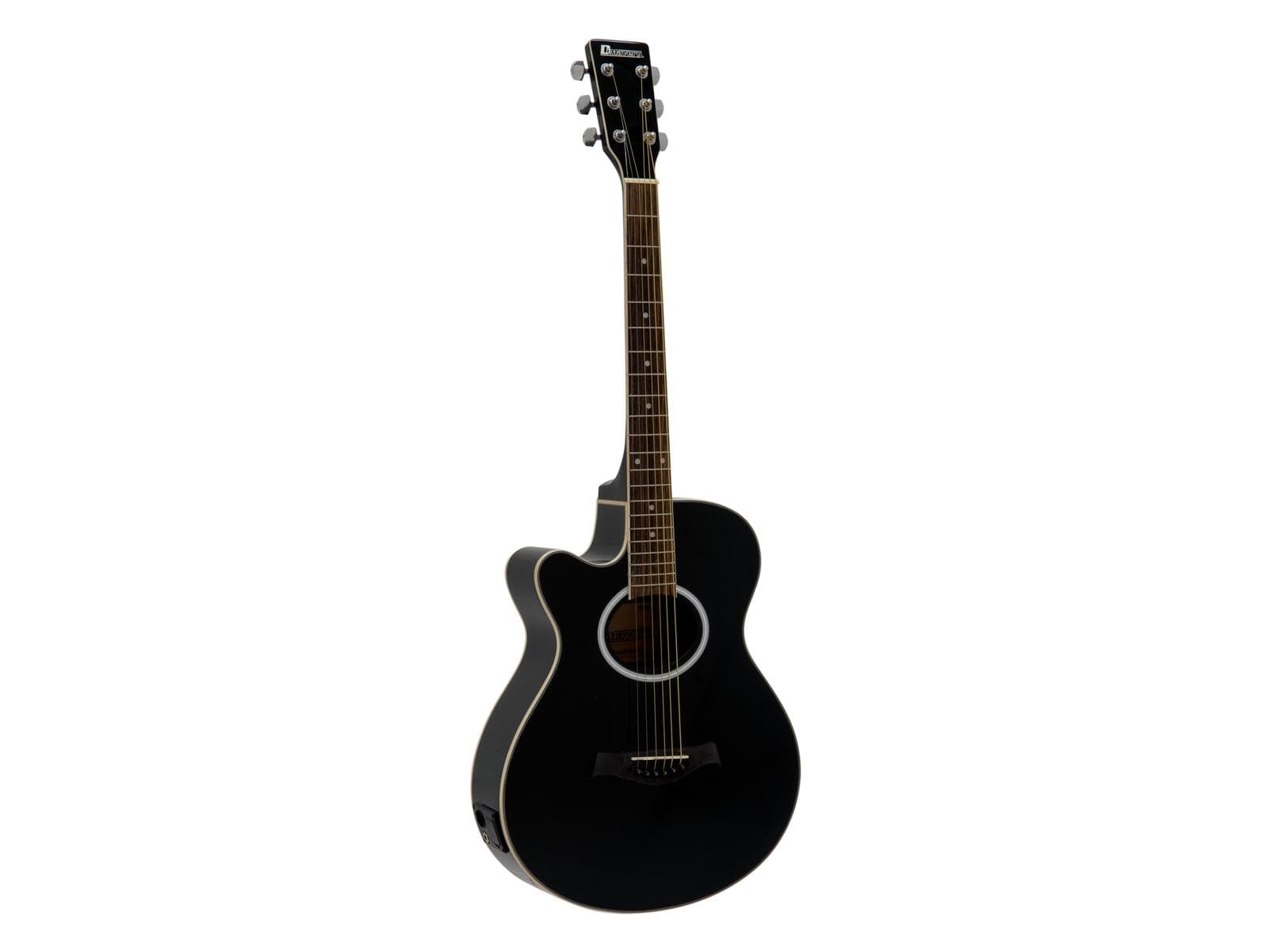DIMAVERY AW-400 Chitarra western LH, nera - 26235090