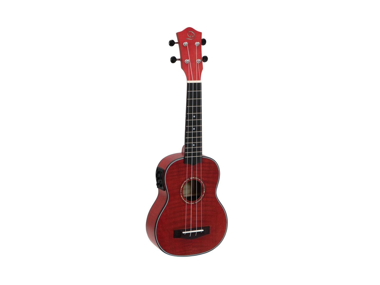 DIMAVERY UK-100 Ukulele soprano, rosso fiammato - 26255807