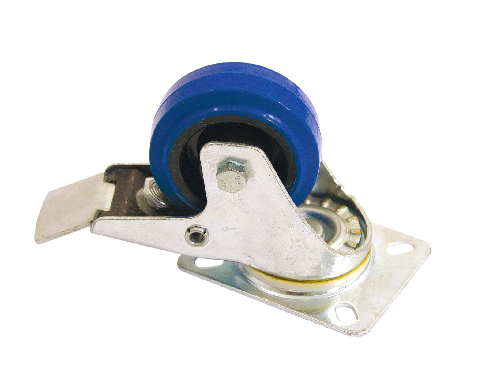 ROADINGER Rotella girevole 80mm blu con freno - 30003898