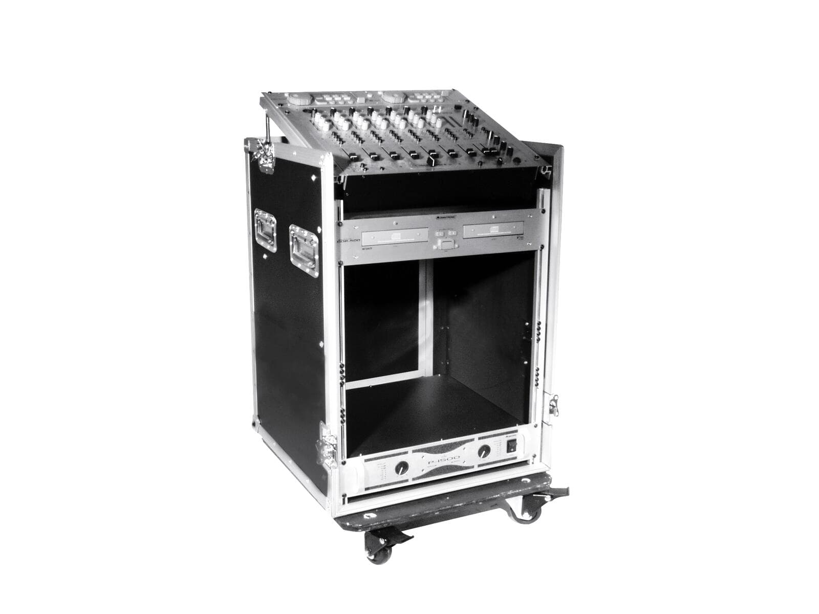 ROADINGER Custodia combo speciale Pro, 12U con ruote - 30110001