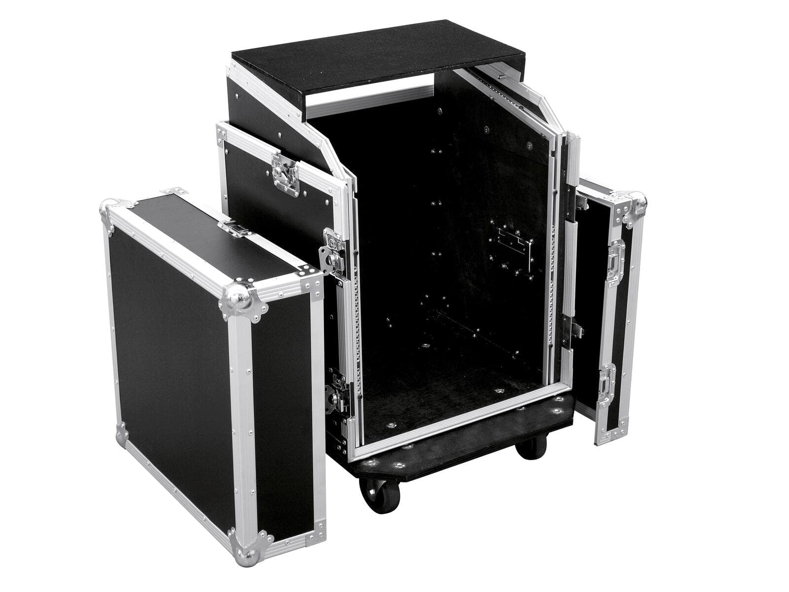 ROADINGER Custodia combo speciale Pro LS5 con piano per laptop, 12U - 3011000L