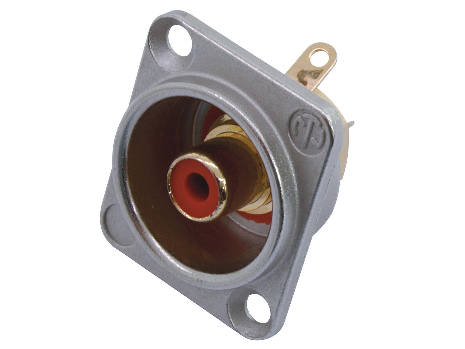 NEUTRIK Presa RCA da pannello rossa NF2D2 - 30204055