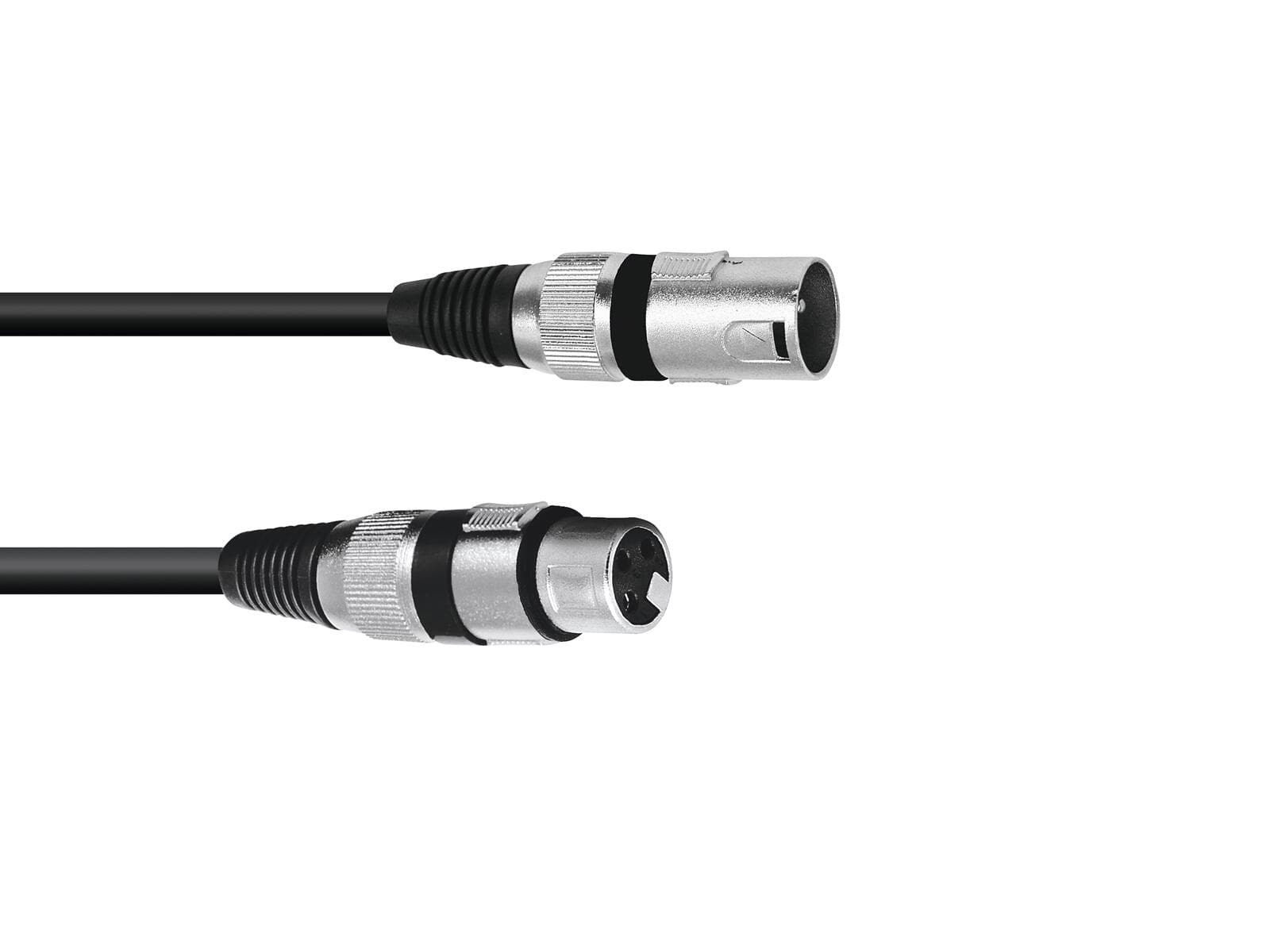 OMNITRONIC Cavo XLR 3-pin 0.2m nero - 3022075B