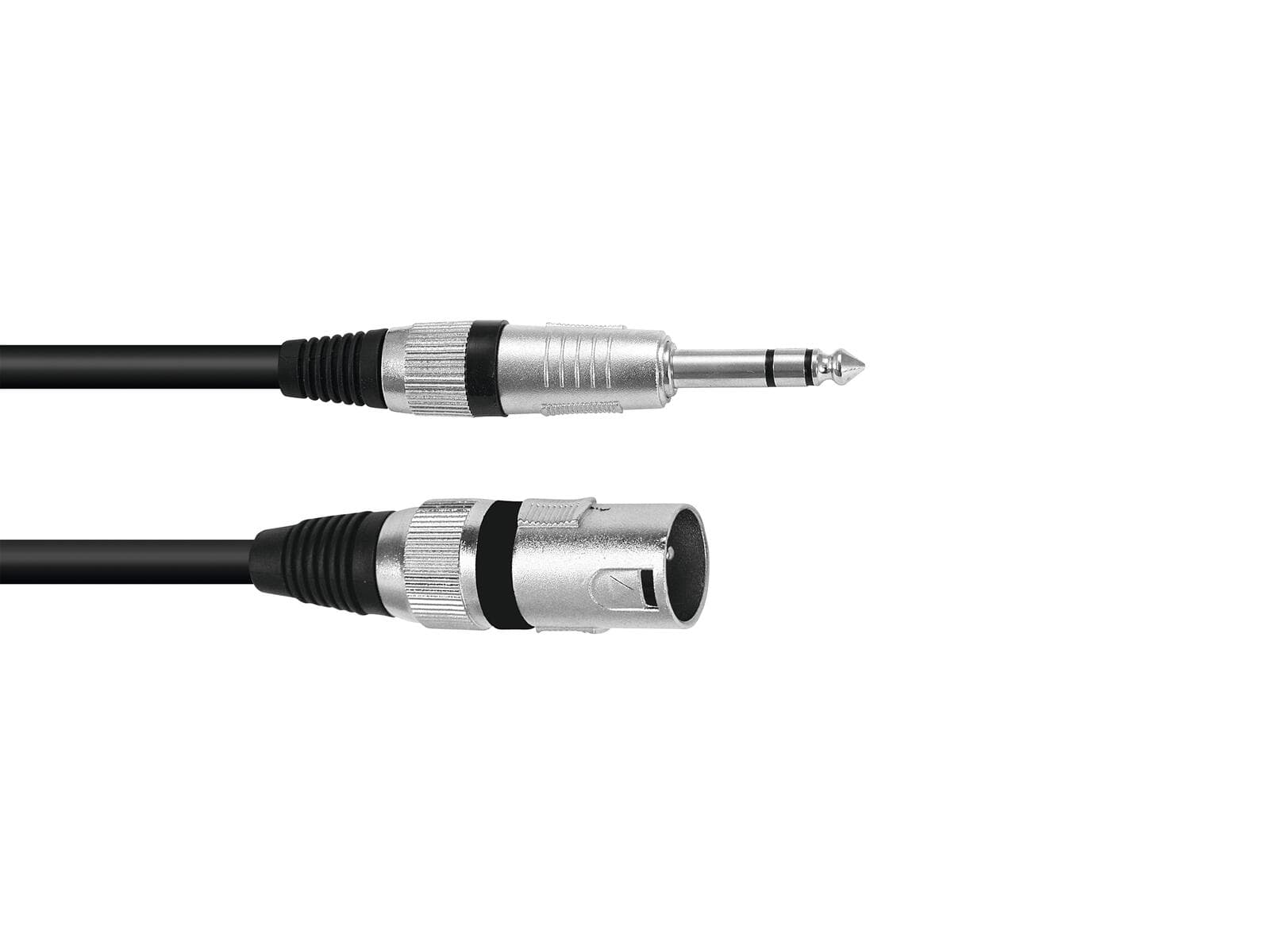 OMNITRONIC Cavo adattatore XLR(M)/jack stereo 0.2m nero - 3022075E