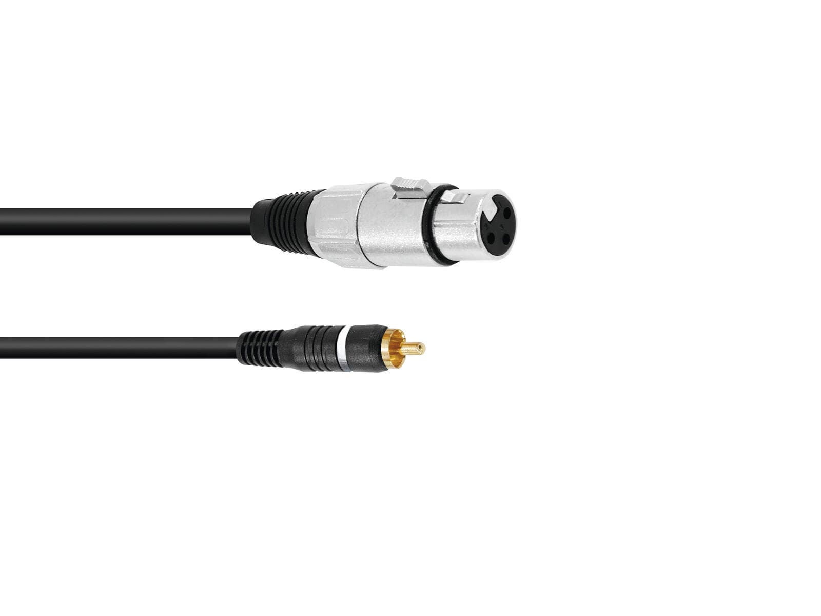 OMNITRONIC Cavo adattatore RCA/XLR(F) 2m bk - 30224028