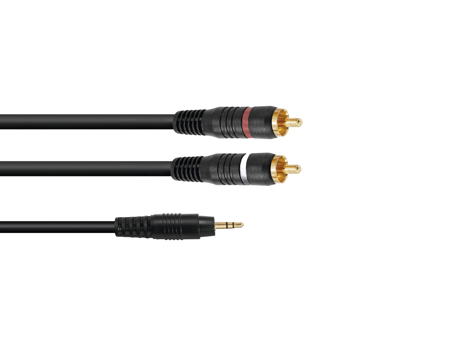 OMNITRONIC Cavo adattatore Jack 3.5/2xRCA 1.5m bk - 30225151