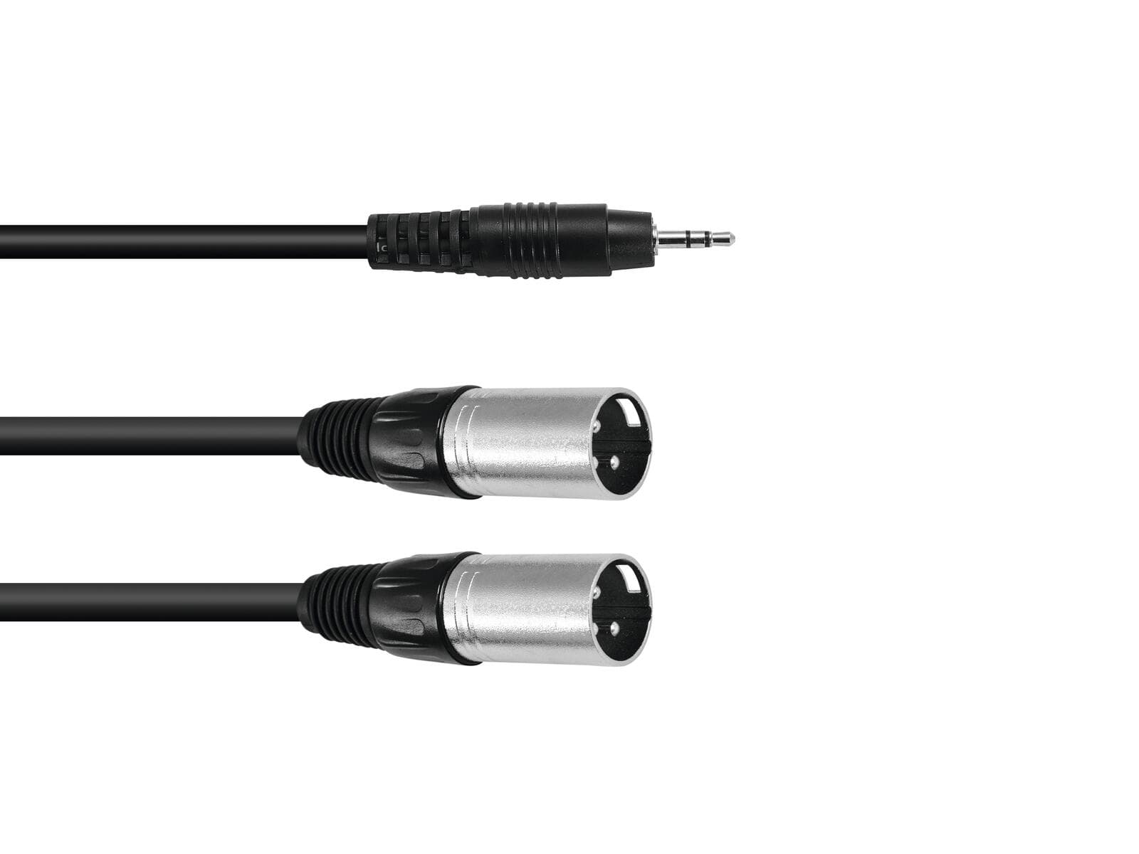 OMNITRONIC Cavo adattatore Jack 3,5 mm/2xXLR(M) 1,5 m nero - 30225158