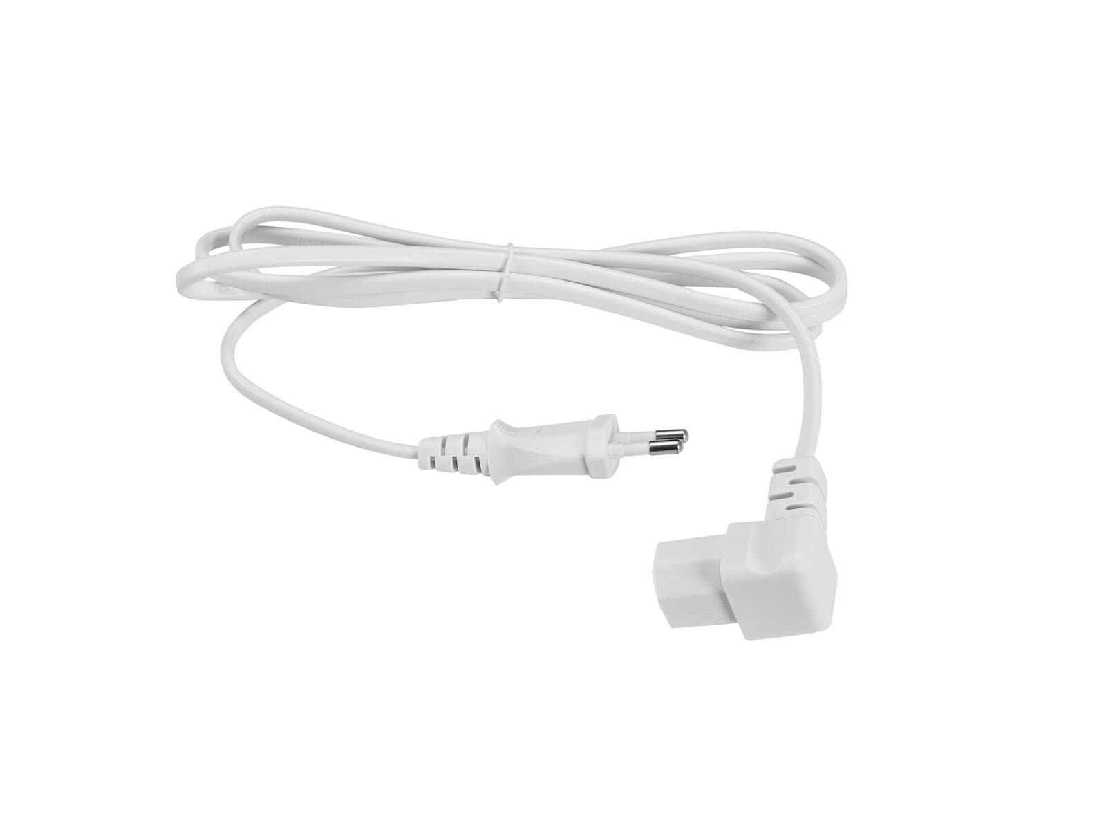 OMNITRONIC Cavo di alimentazione IEC 2x0.75 1.5m C17 angolato wh - 3023521P