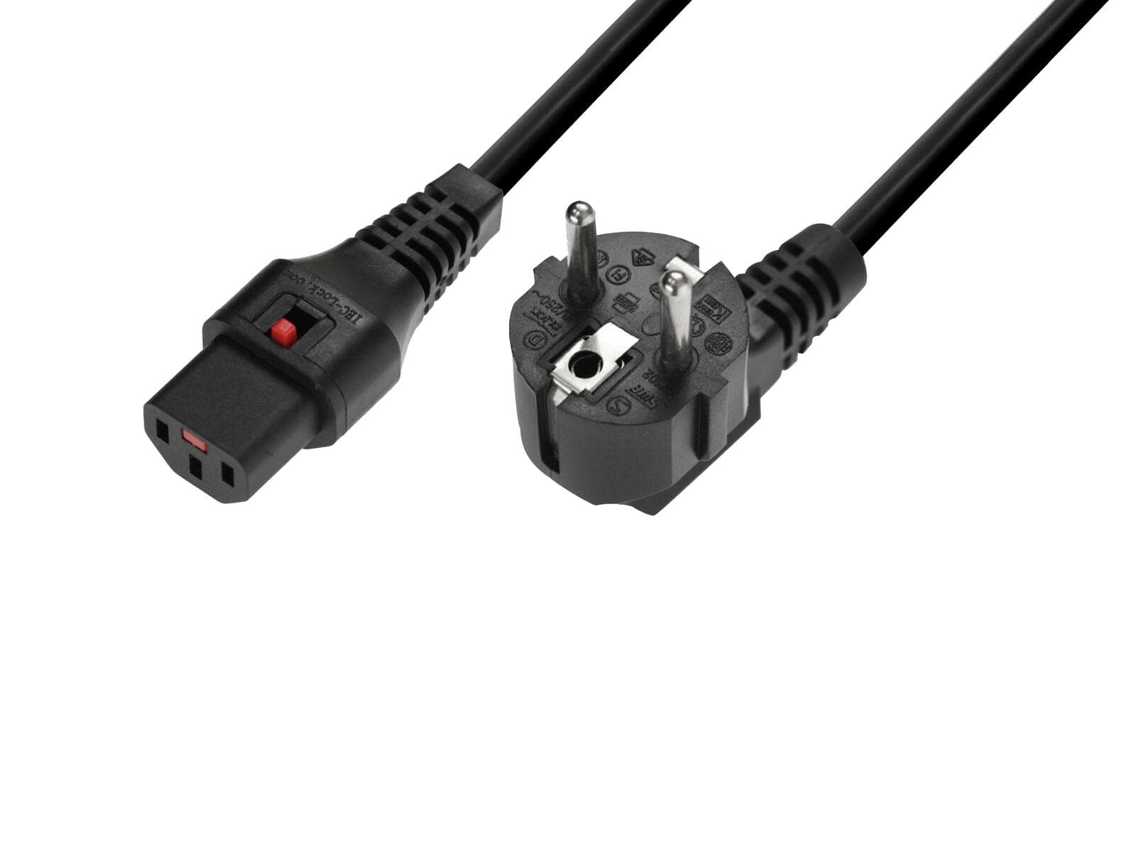 IEC LOCK Cavo di alimentazione IEC con blocco 3x1.0 3m bk - 30235241