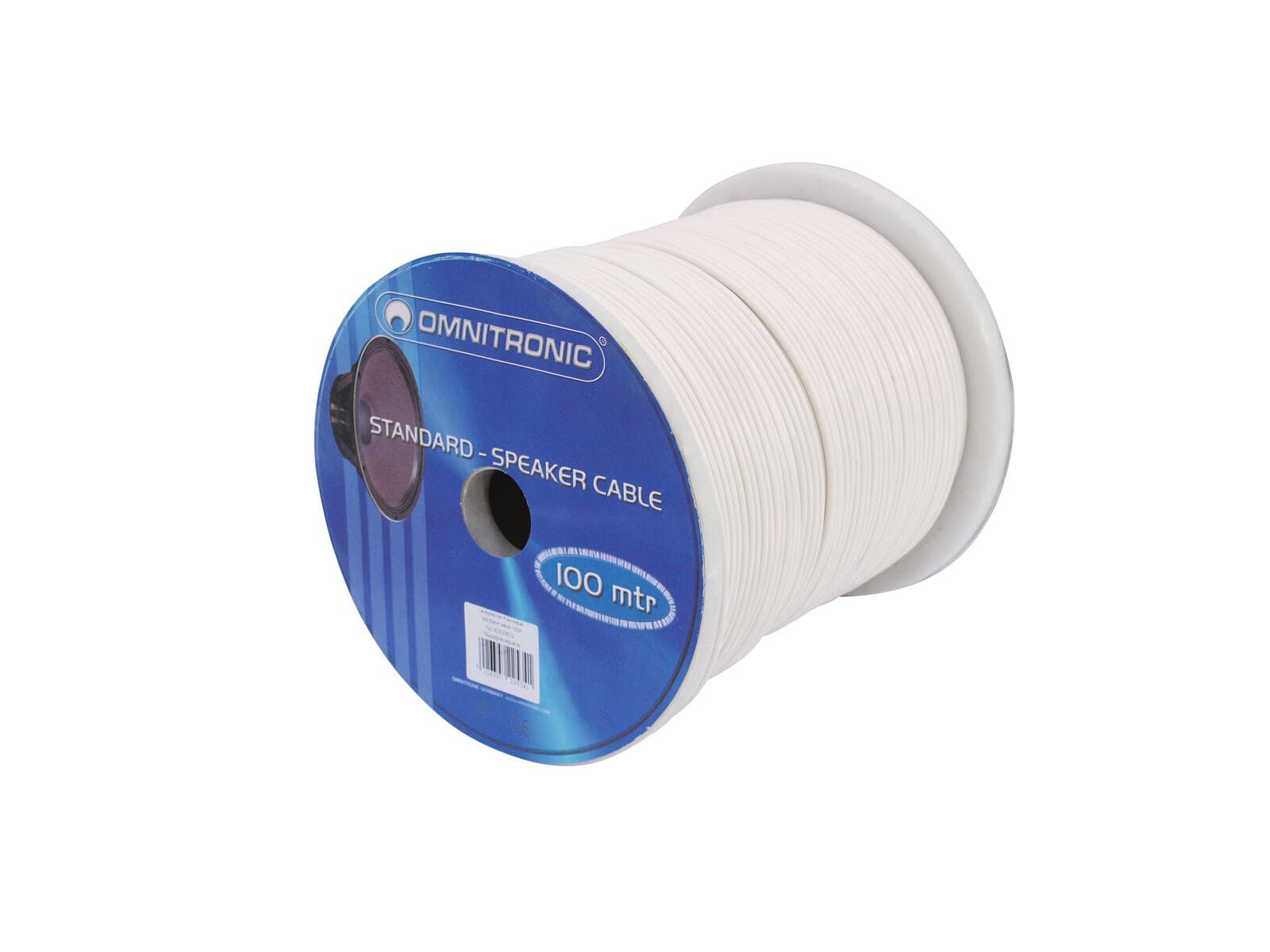 OMNITRONIC Cavo per altoparlanti 2x1.5 100m bianco - 30300502