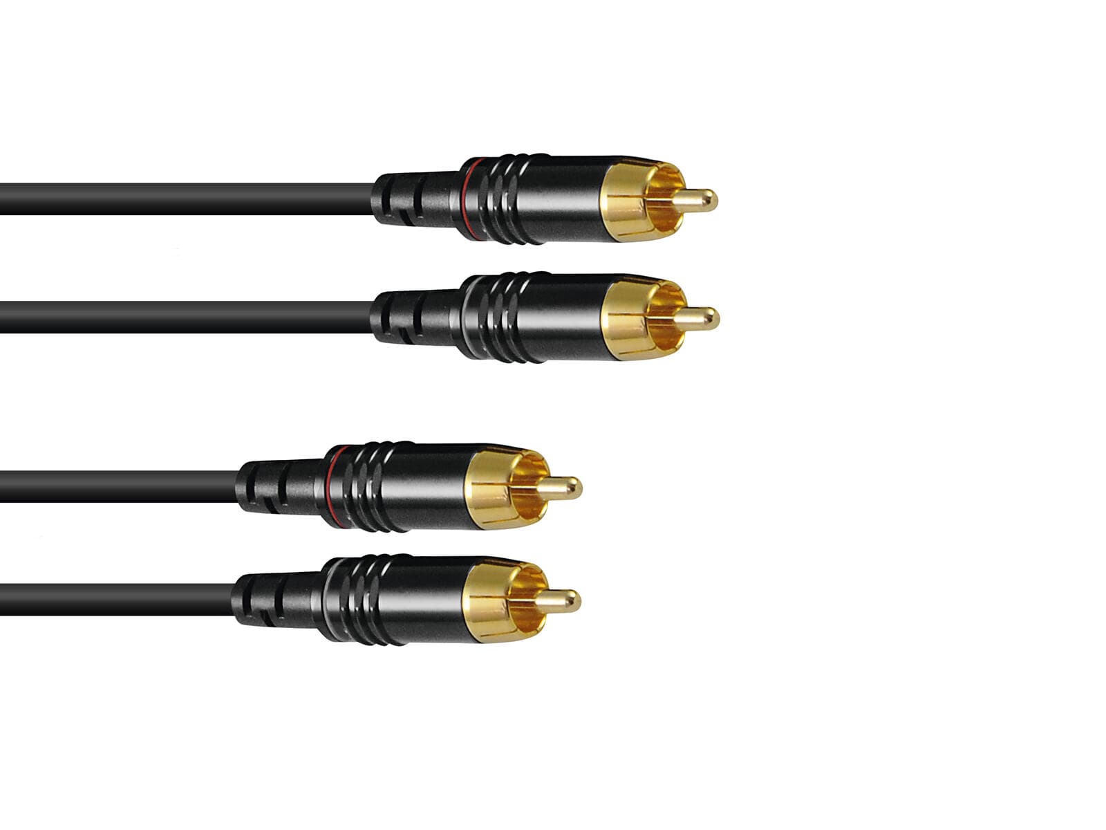SOMMER CABLE Cavo RCA 2x2 0.5m nero Hicon - 30307390