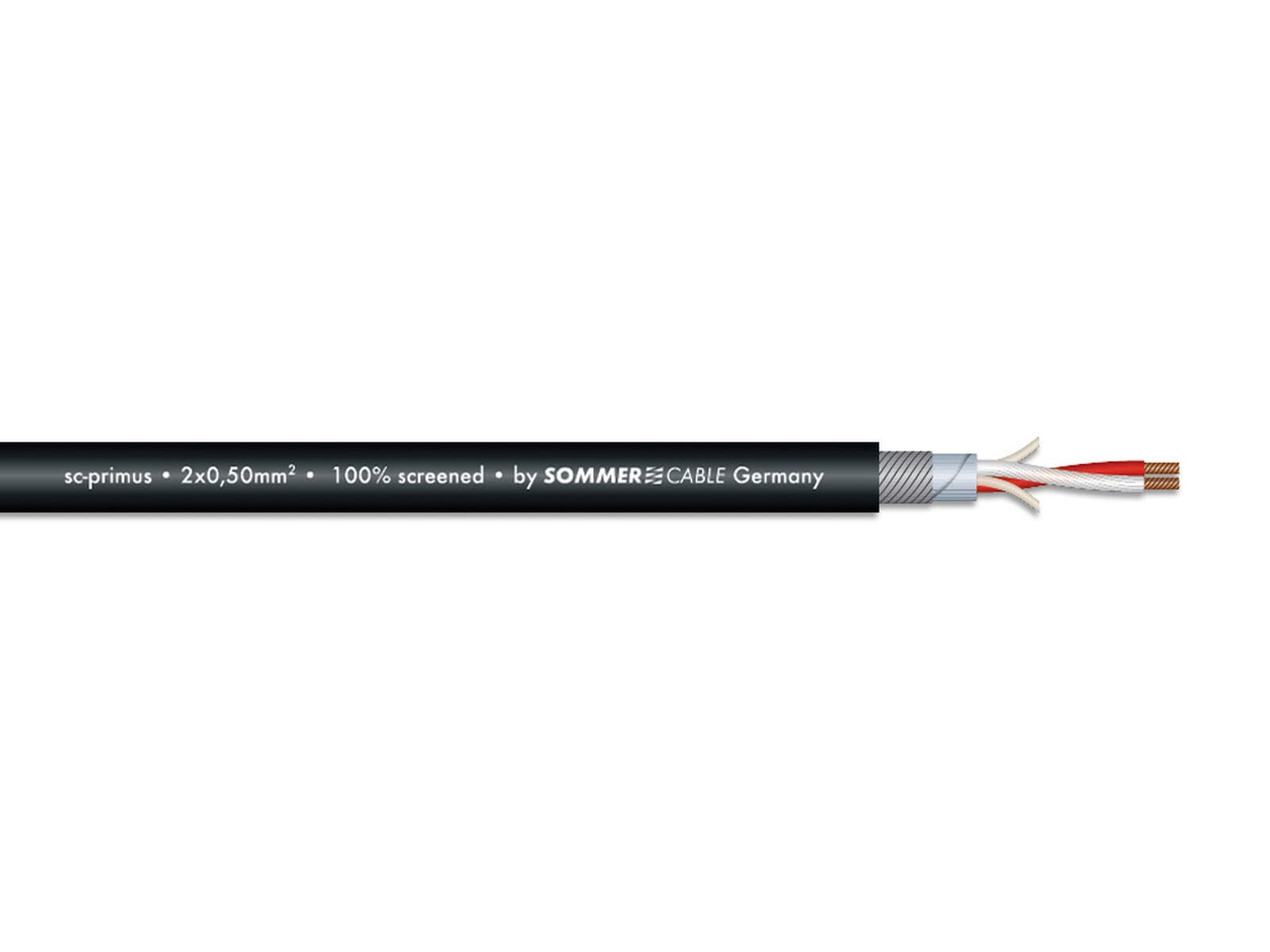 SOMMER CABLE Cavo microfonico 2x0.50 100m nero SC-Primus FRNC - 3030744D