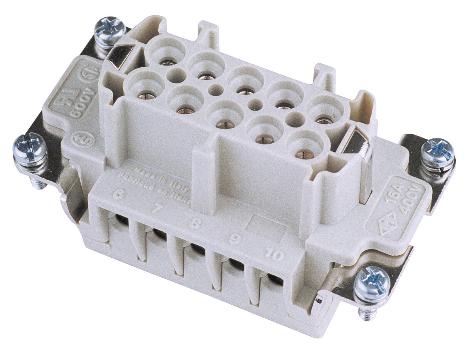 ILME Inserto presa 10-pin 16A, morsetto a vite - 30350750