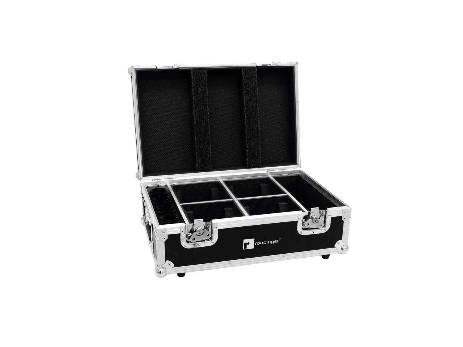 ROADINGER Flightcase 4x AKKU TL-3 Trusslight QuickDMX con funzione di ricarica - 31005126