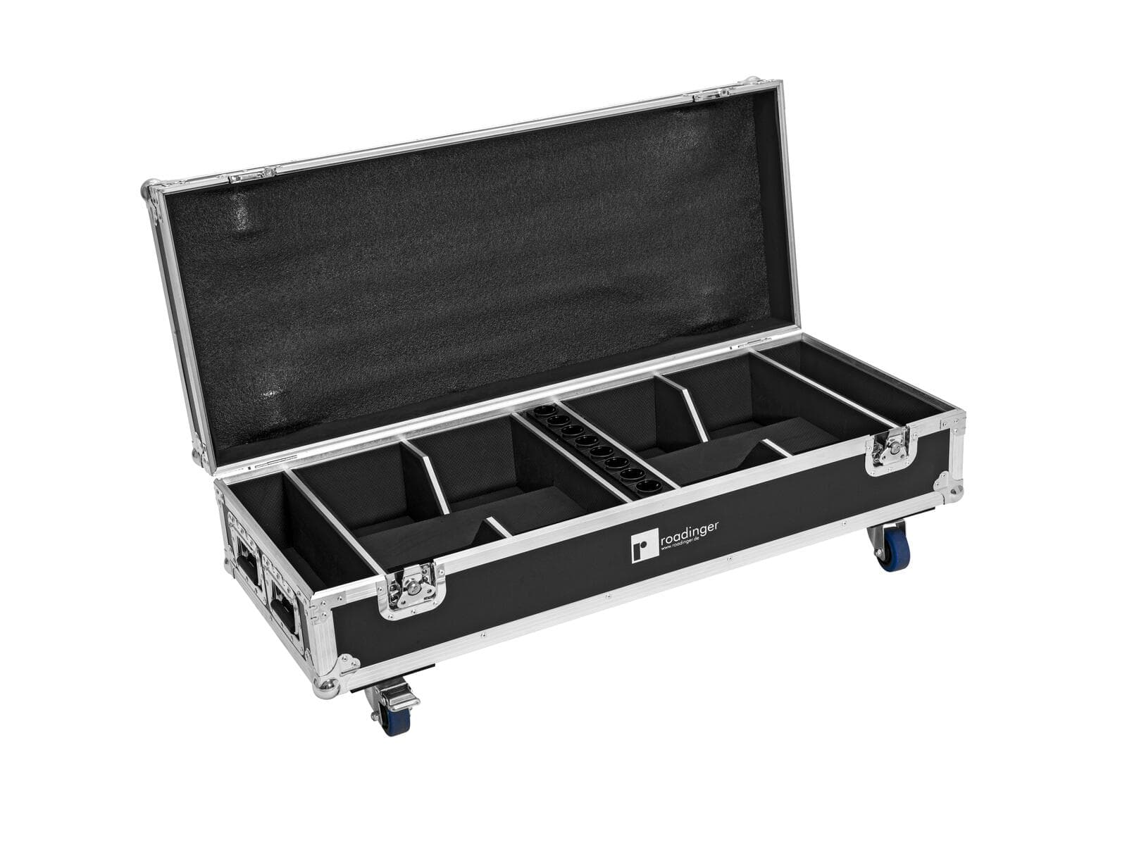 ROADINGER Flightcase per 8 AKKU IP UP-4 QuickDMX con funzione di ricarica - 31005145