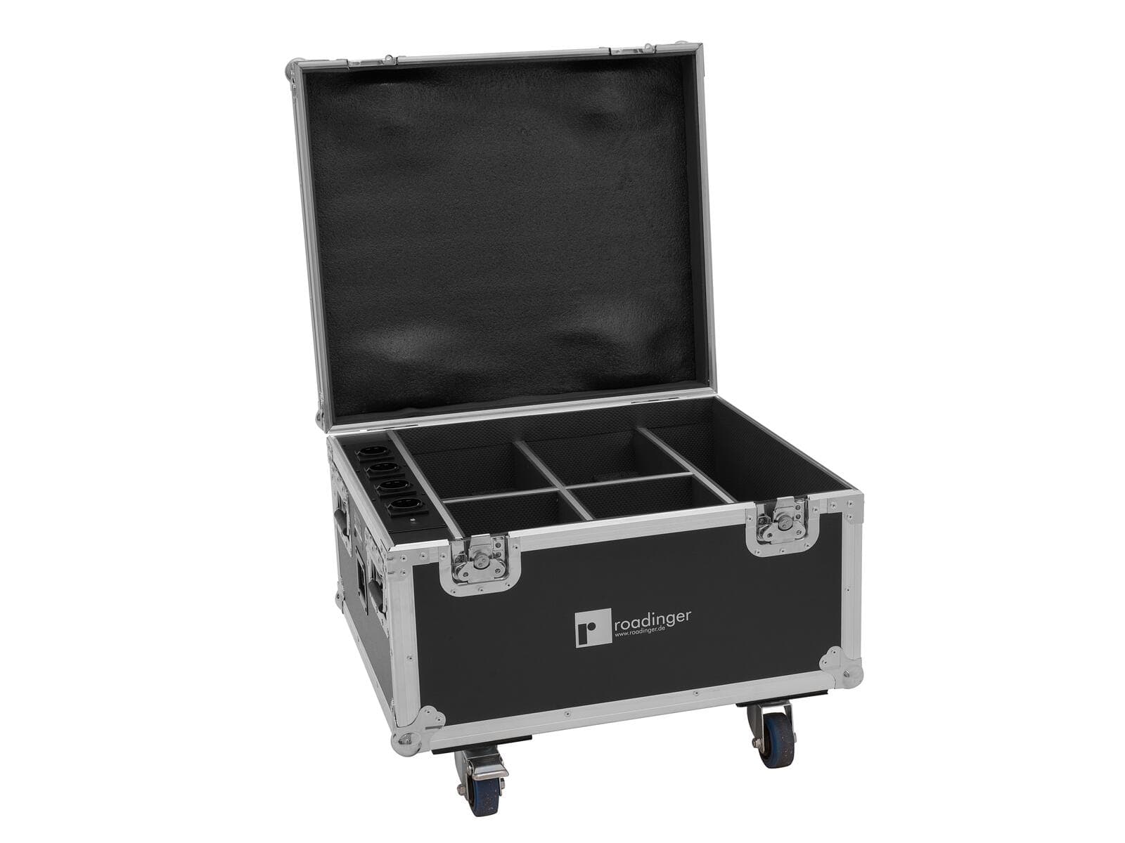 ROADINGER Flightcase per 4 AKKU IP PAR 7 QCL WDMX con funzione di ricarica - 31005182