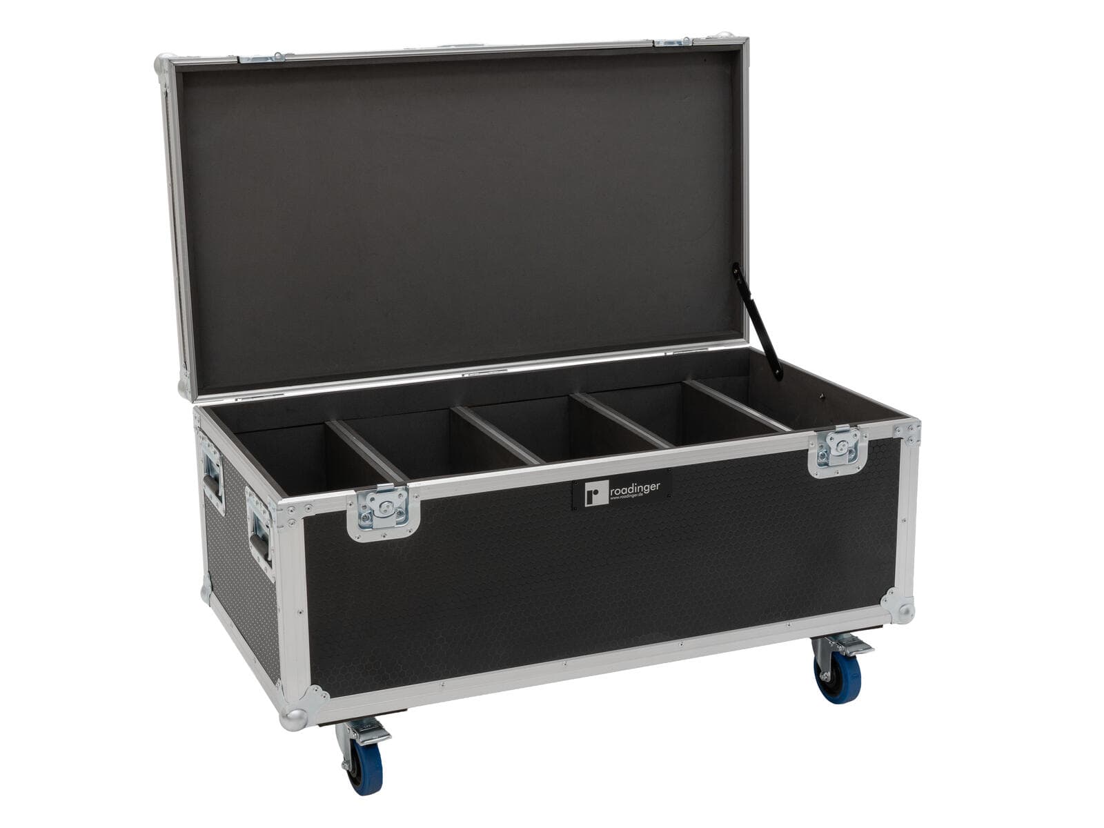 ROADINGER Flightcase per 4 Multiflood IP 18x10W RGBW Wash CRMX, con ruote MK2 - 31005282