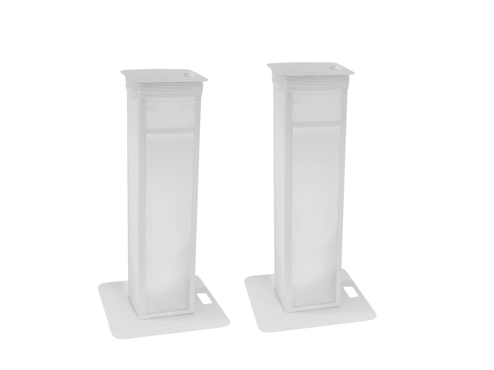 EUROLITE 2 x supporti da palco variabile con copertura e borsa, bianco - 32000050
