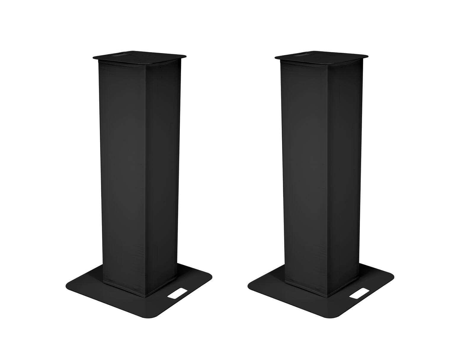 EUROLITE 2 x supporti da palco 150cm con copertura e borsa, nero - 32000069