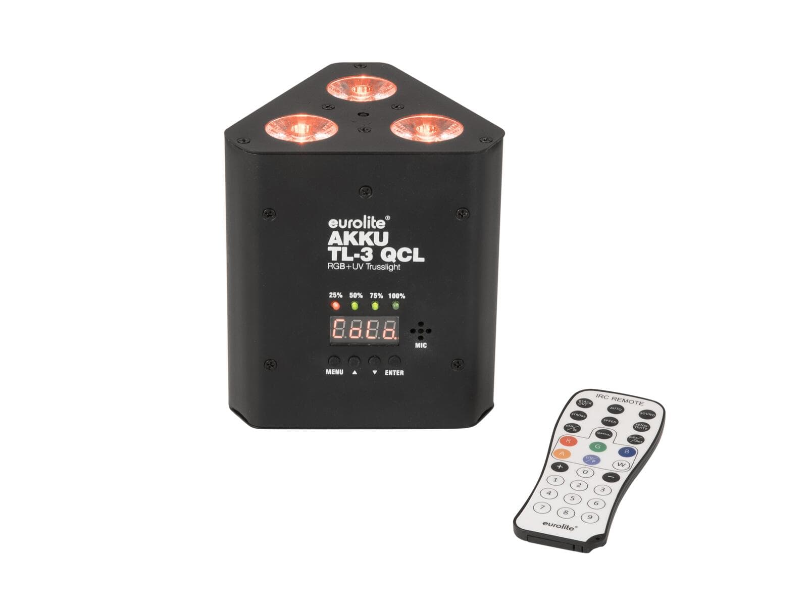 EUROLITE AKKU TL-3 QCL RGB+UV Trusslight - 41700510