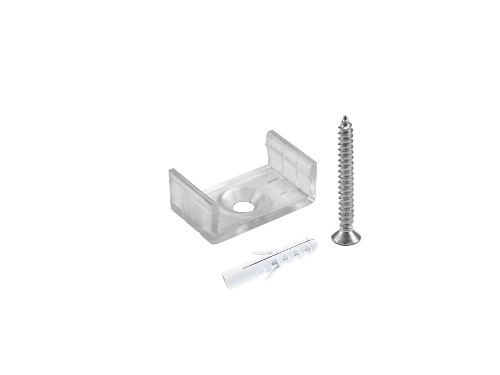EUROLITE Staffa di fissaggio per profilo a U 20mm, plastica - 51210869
