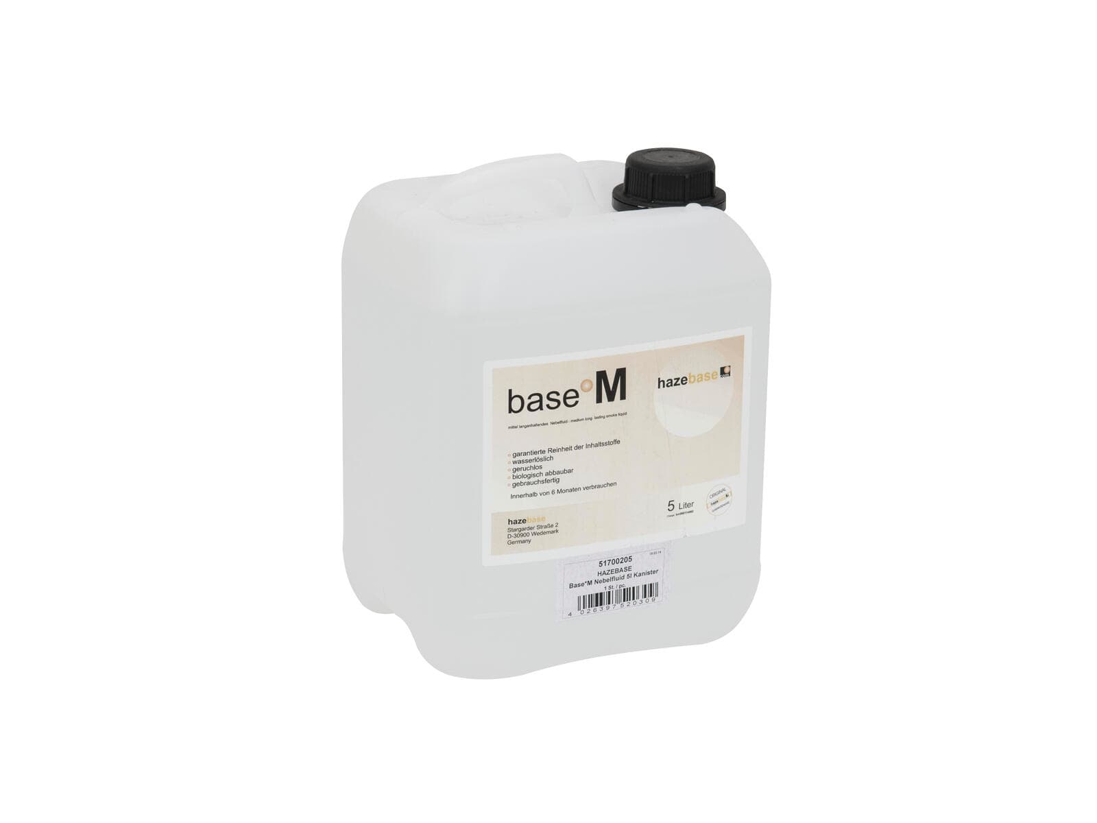 HAZEBASE Base*M Fluido per macchina del fumo 5l - 51700205