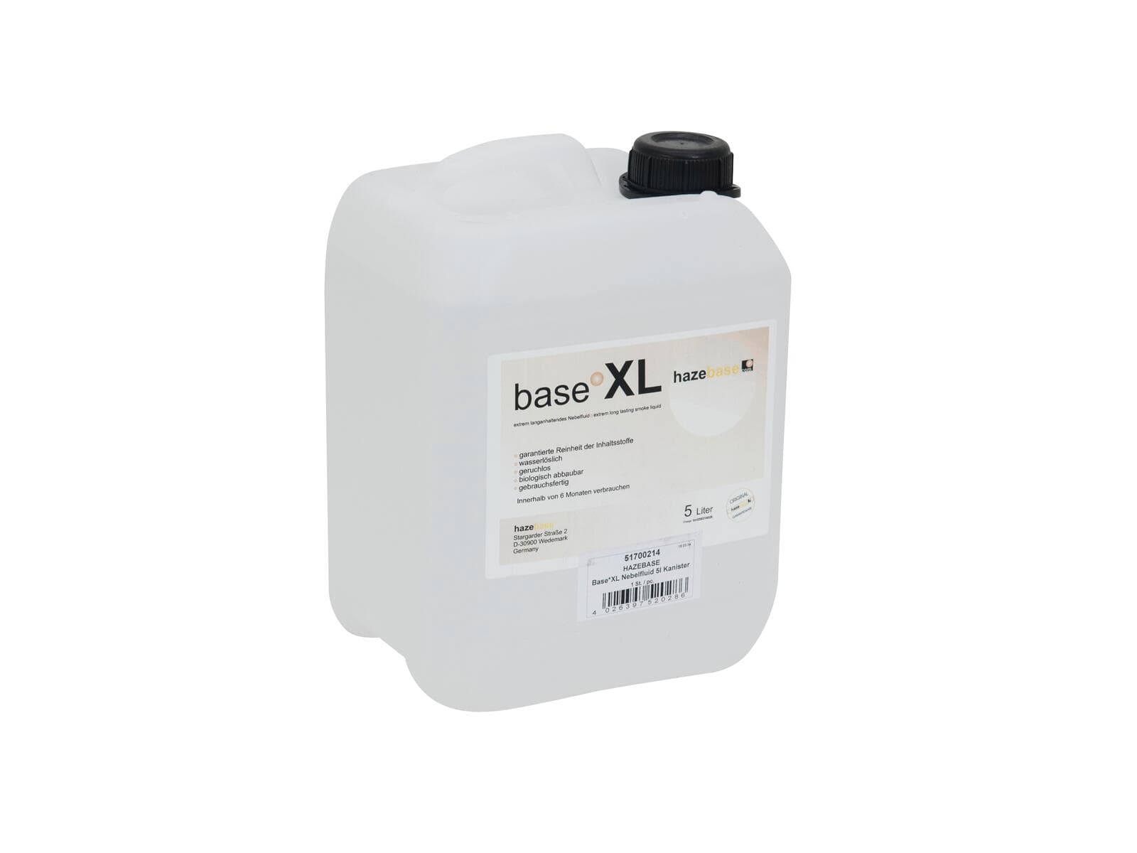 HAZEBASE Base*X Fluido per macchina del fumo 5l - 51700214