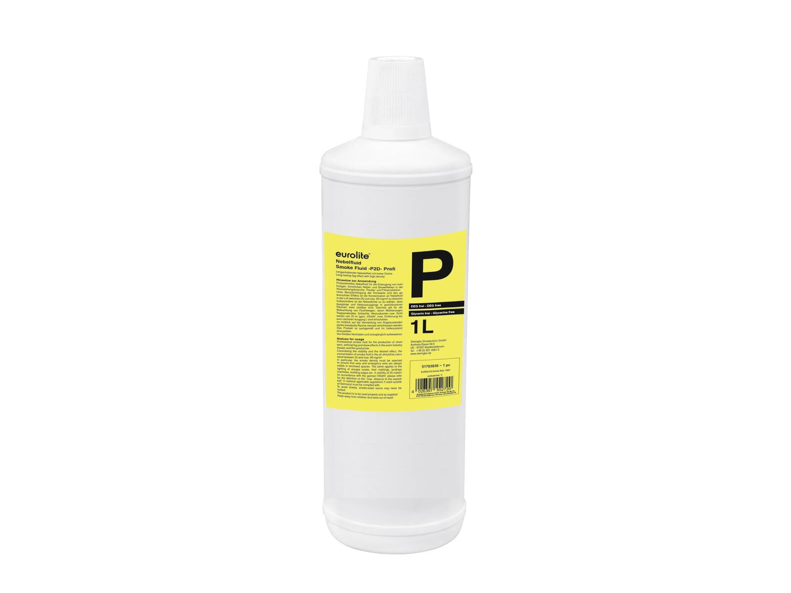 EUROLITE SMOKE FLUID -P2D- Professional, liquido per fumo da 1 l - 51703830