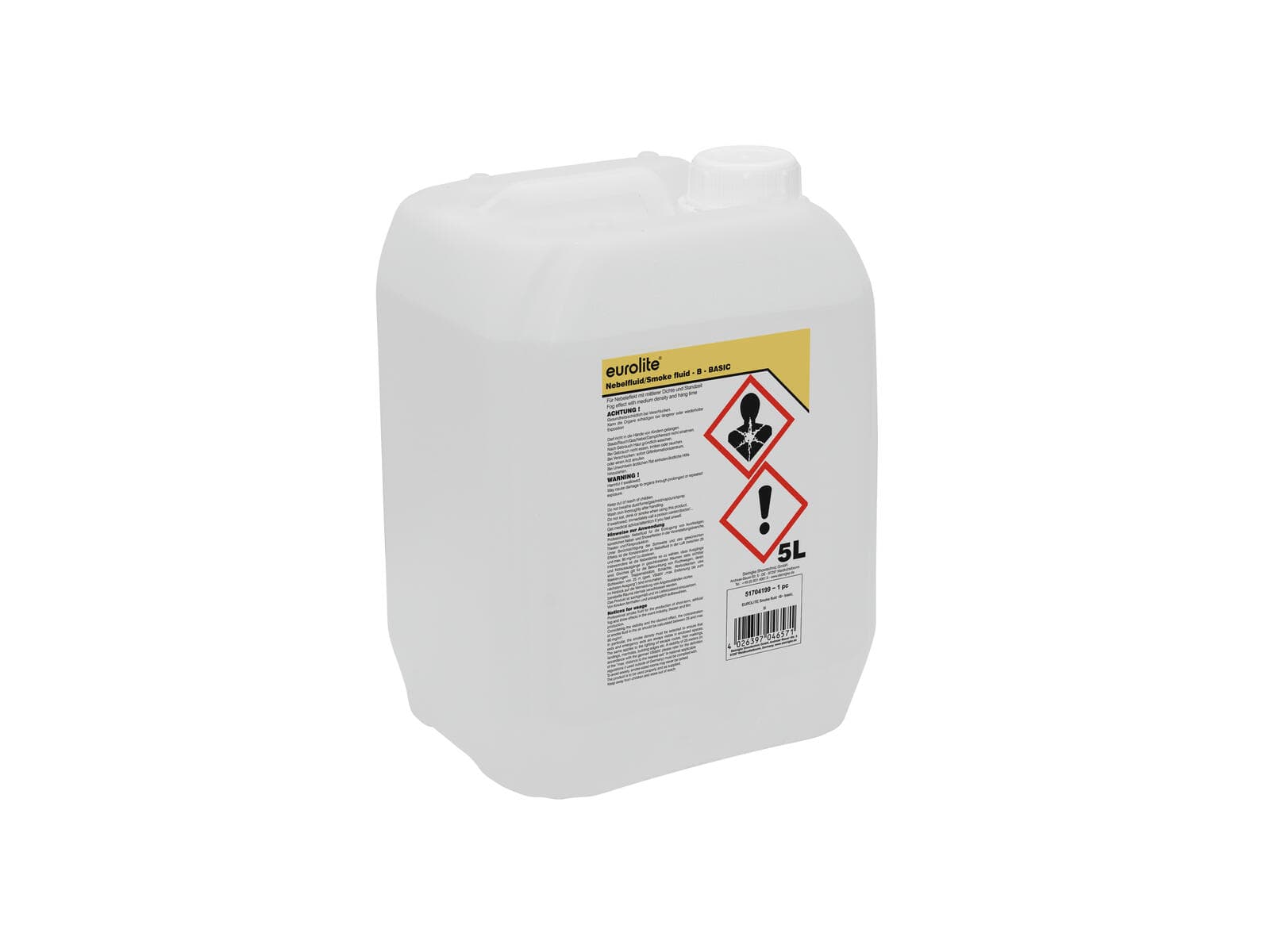 EUROLITE SMOKE FLUID -B- Basic, liquido per fumo da 5 l - 51704199