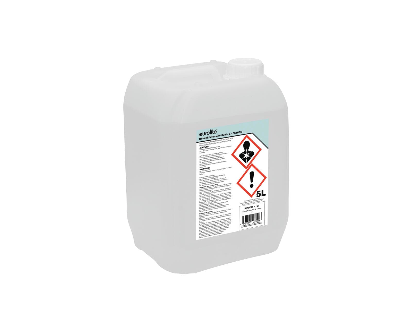 EUROLITE SMOKE FLUID -E- Extreme, liquido per macchina del fumo da 5 l - 51704325