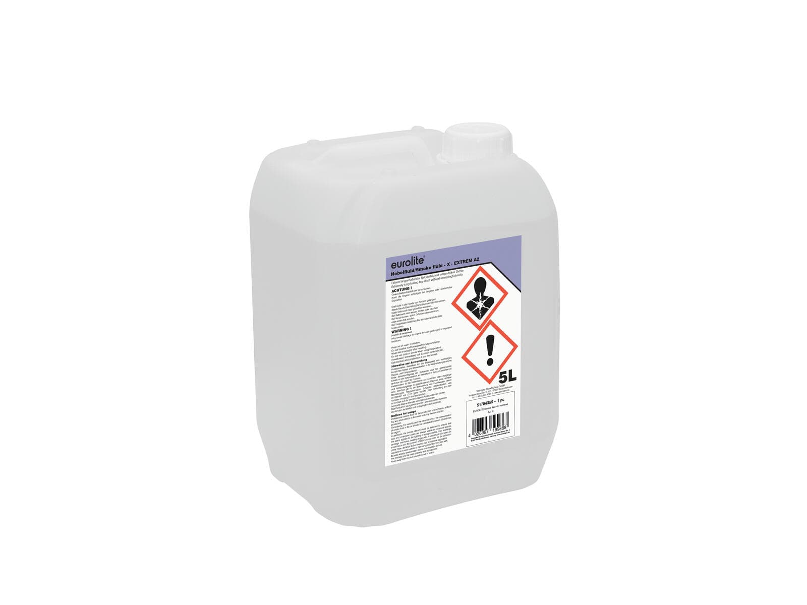 EUROLITE SMOKE FLUID -X- Extreme A2, liquido per macchina del fumo da 5 l - 51704355