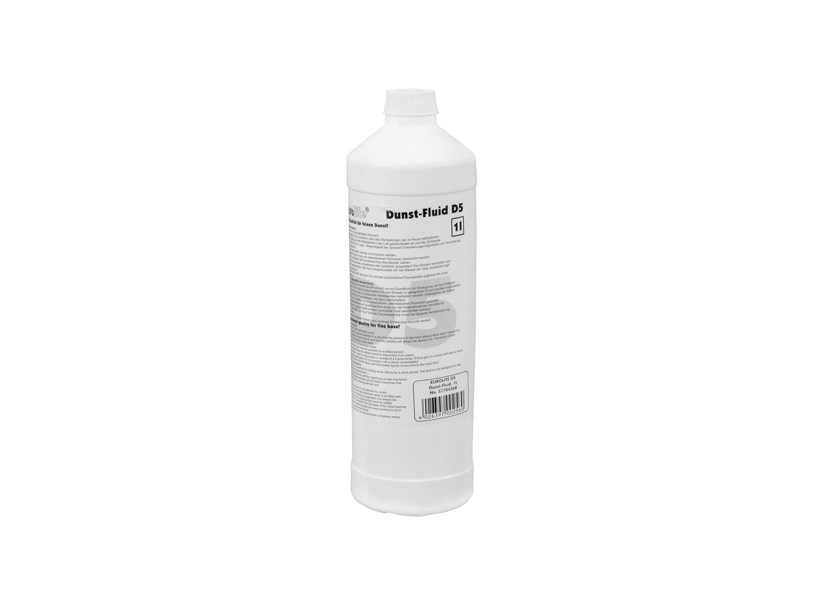EUROLITE D-5 Hazer Fluid, liquido per hazer da 1 litro - 51704368