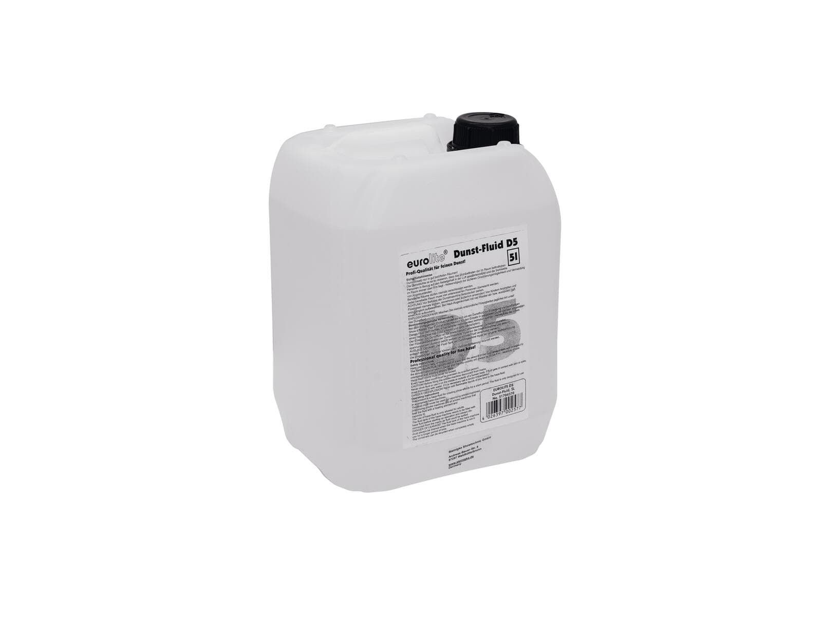 EUROLITE D-5 Hazer-Fluid, liquido per hazer da 5 litri - 51704370