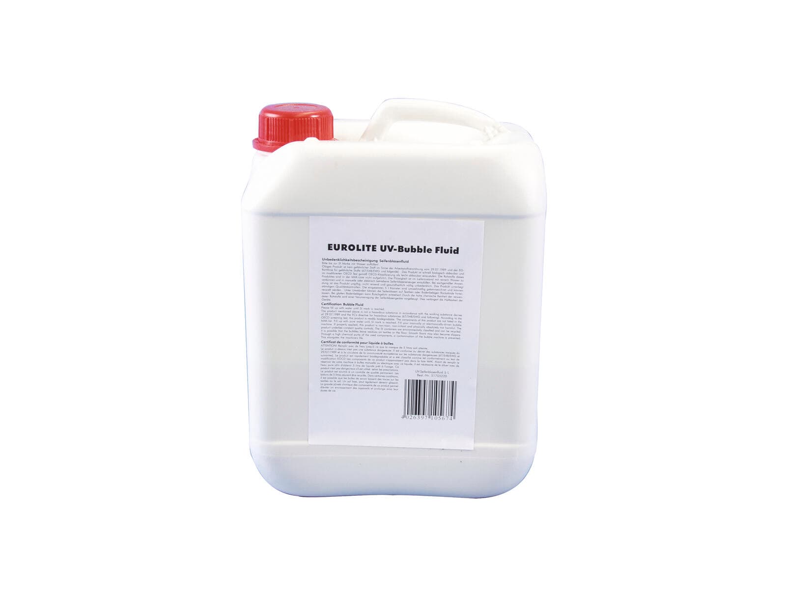 EUROLITE Liquido per bolle UV 5 l giallo - 51705220