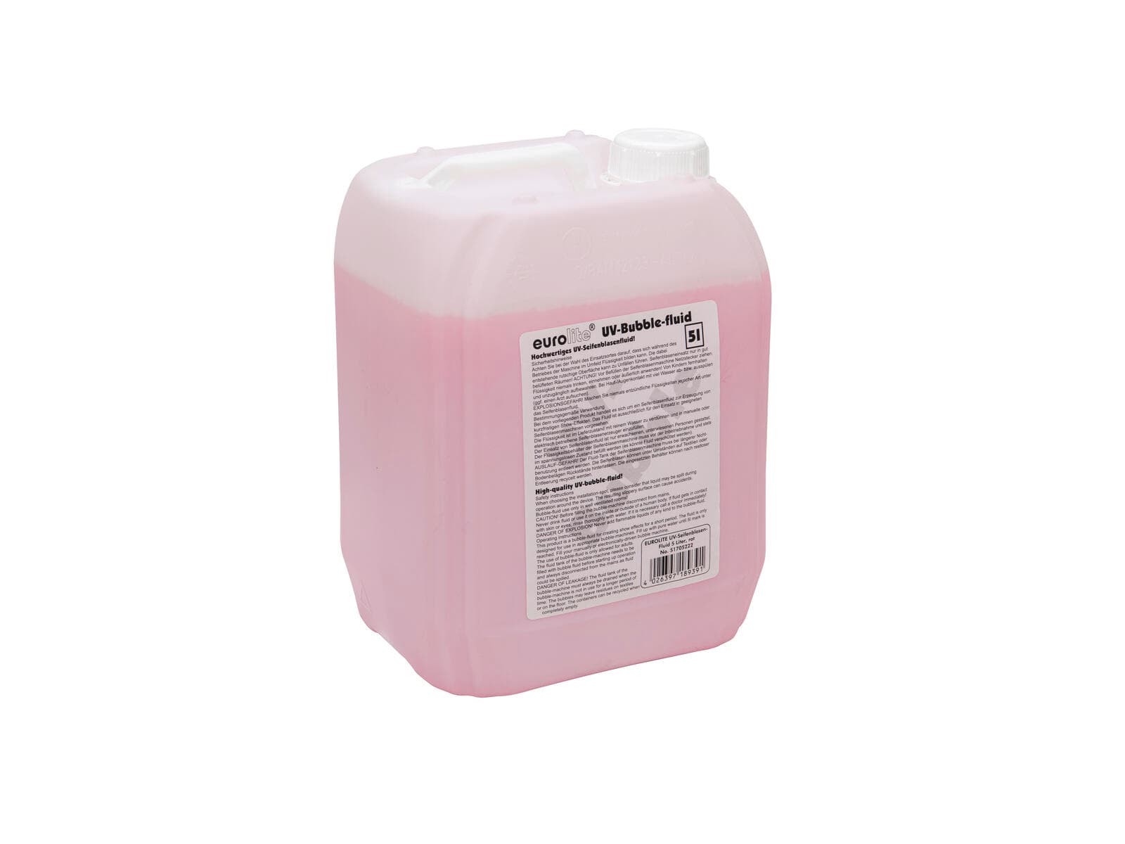 EUROLITE Liquido per bolle UV 5 l rosso - 51705222