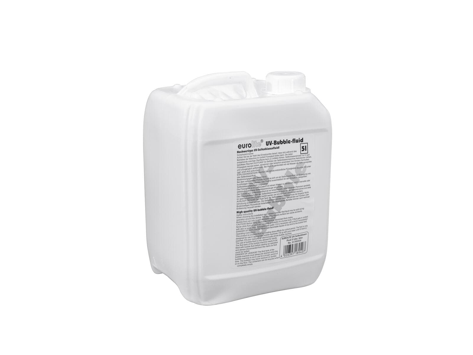 EUROLITE Liquido per bolle UV 5 l blu - 51705224