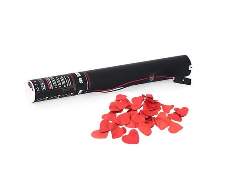 TCM FX Cannone elettrico per coriandoli 50cm, cuori rossi - 51708540