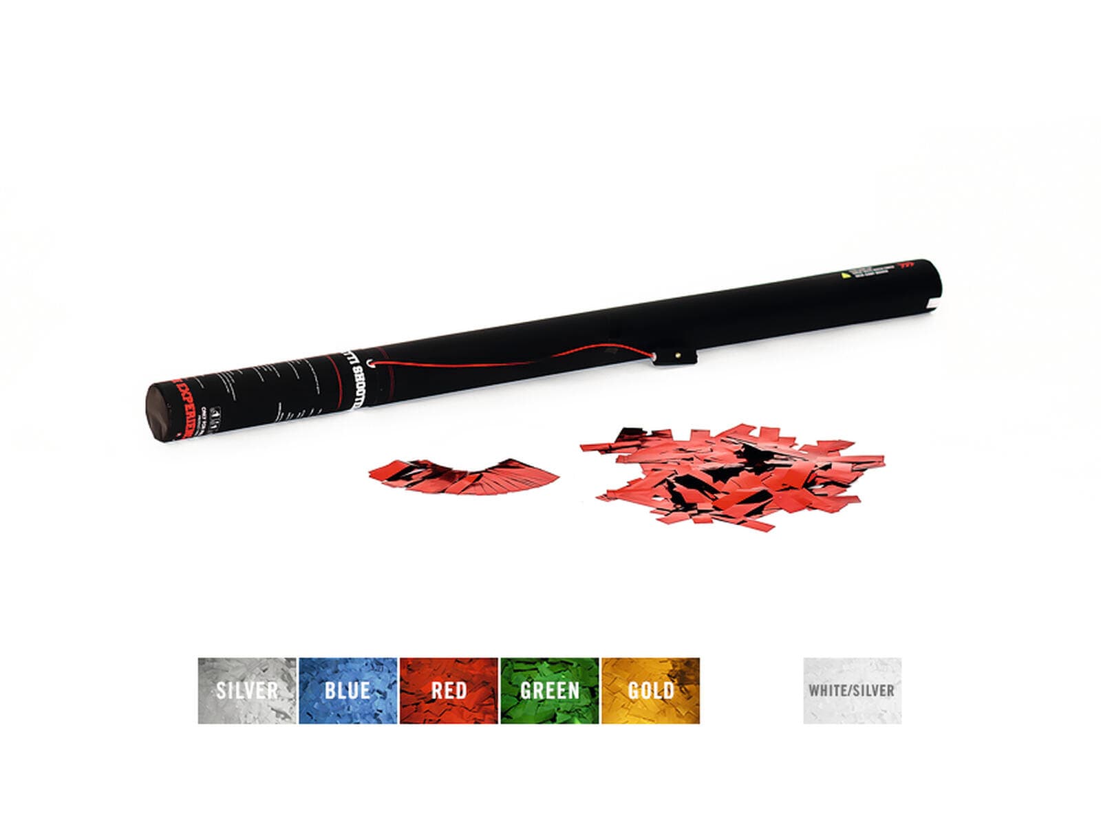 TCM FX Cannone elettrico per coriandoli 80cm, rosso metallizzato - 51708580