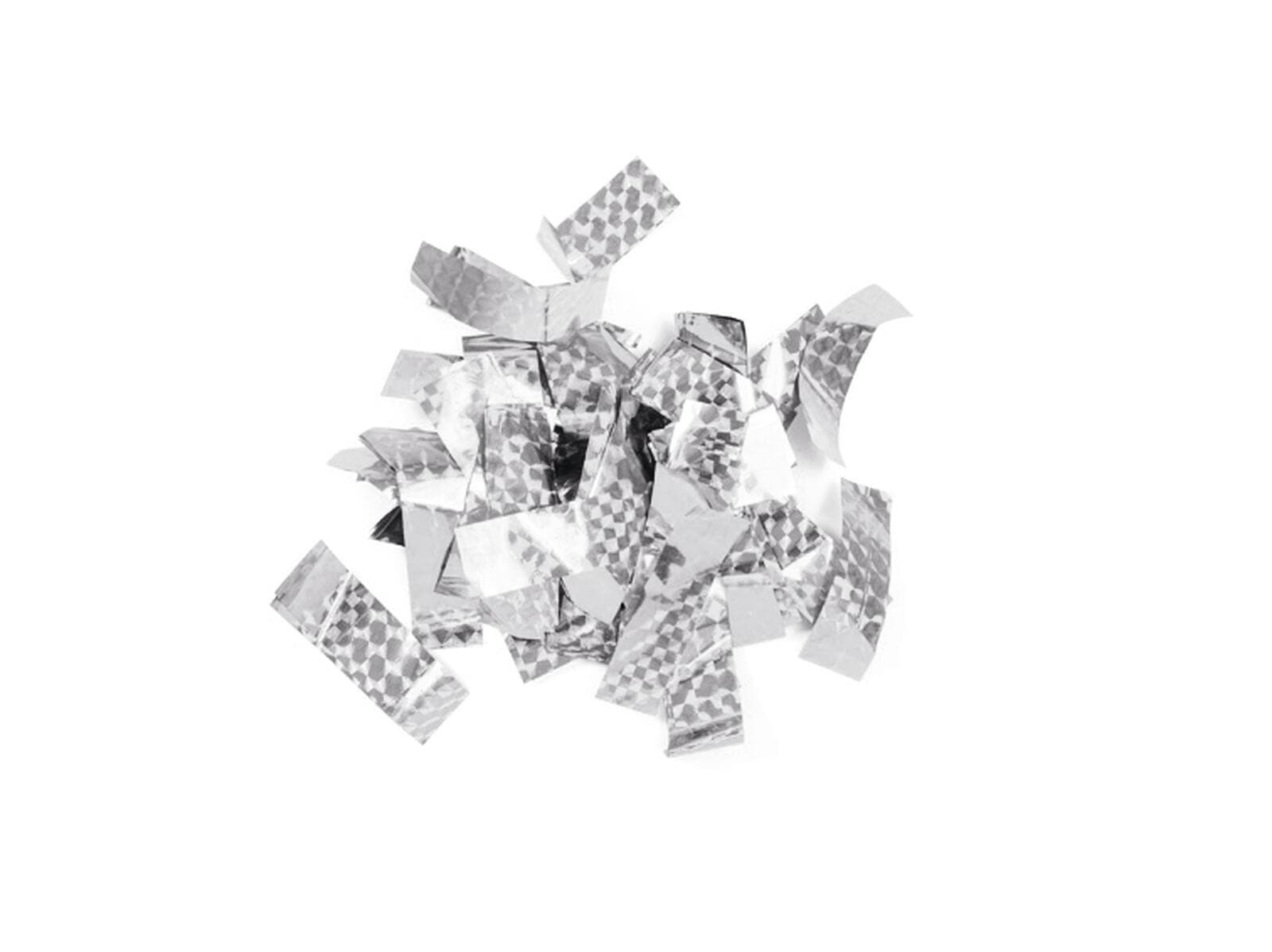 TCM FX Confetti metallico rettangolare 55x18mm, argento, effetto laser, 1kg - 51708930