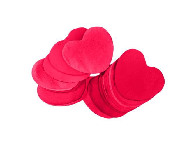 TCM FX Confetti a caduta lenta a forma di cuore 55x55mm, rosso, 1kg - 51709202