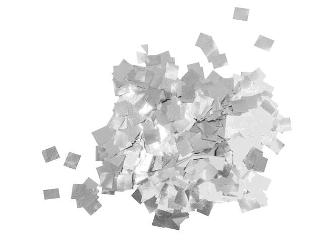 TCM FX Confetti metallico a goccia 6x6mm, argento, 1kg - 51709350