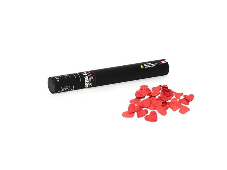 TCM FX Cannone manuale per coriandoli 50cm, cuori rossi - 51709890