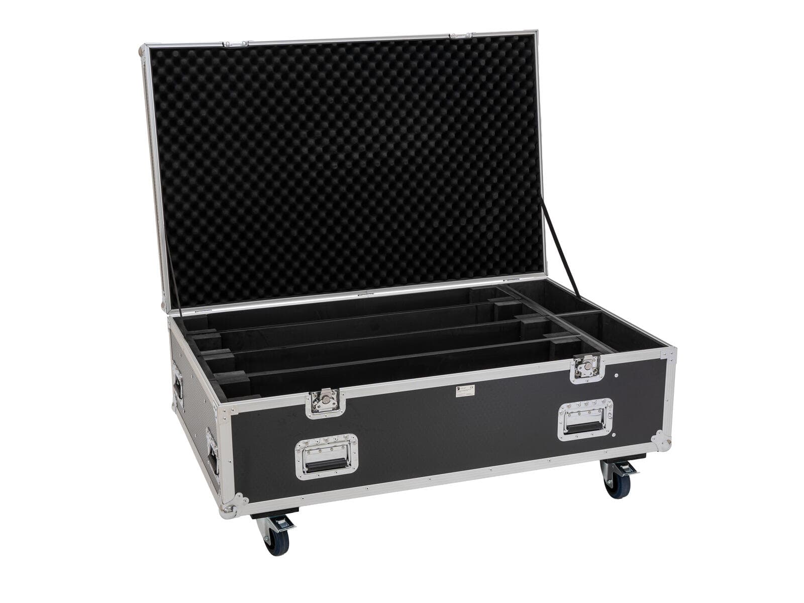 ROADINGER Flightcase PRO 4x LED BAR-8 SWING con ruote - 51836895