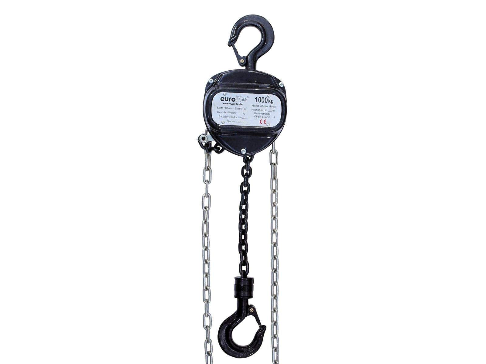 EUROLITE Paranco a catena 10m/1.0T nero - 58000115