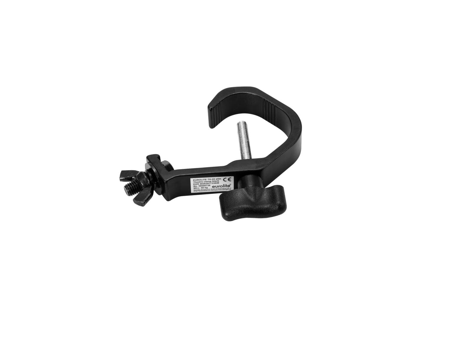 EUROLITE TH-22 Morsetto teatrale Slim nero - 58000738